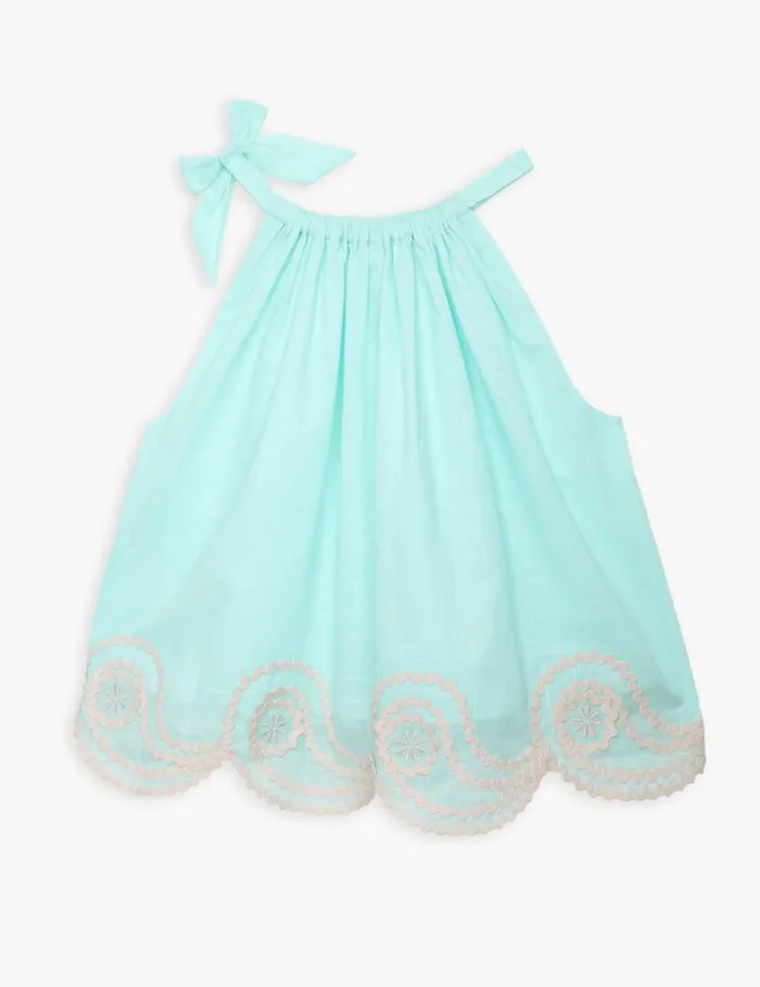 Kids Clothing Zimmermann Waverly Ric Rac Top Blue