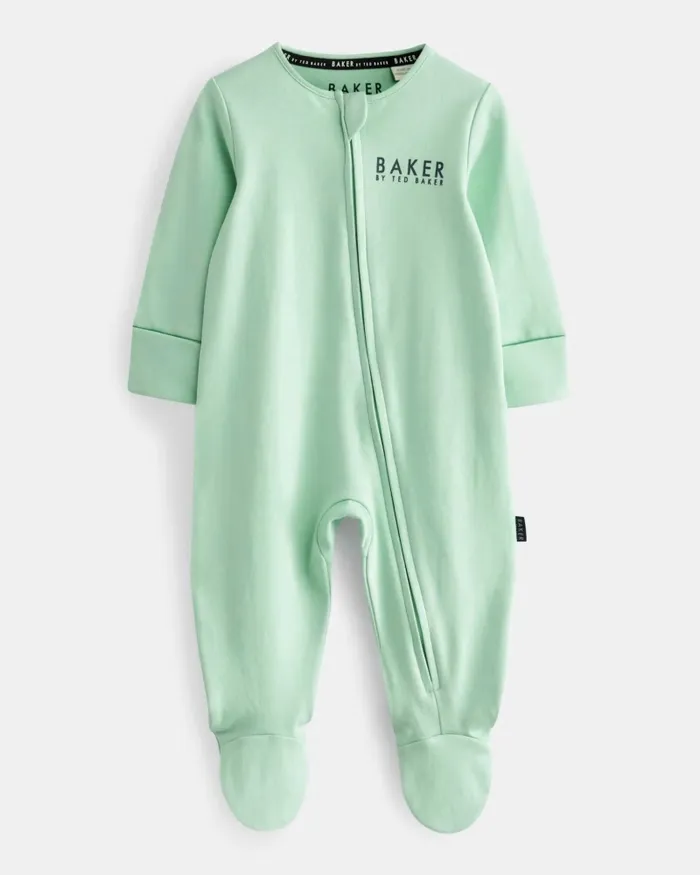 Kids CONSTAN 8211 Three Pack Of Cotton Sleepsuits Blue Ted Baker Baby