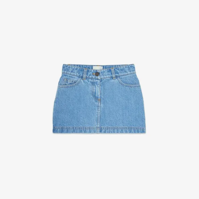 Kids Denim Junior Skirt Blue Fendi Ready To Wear