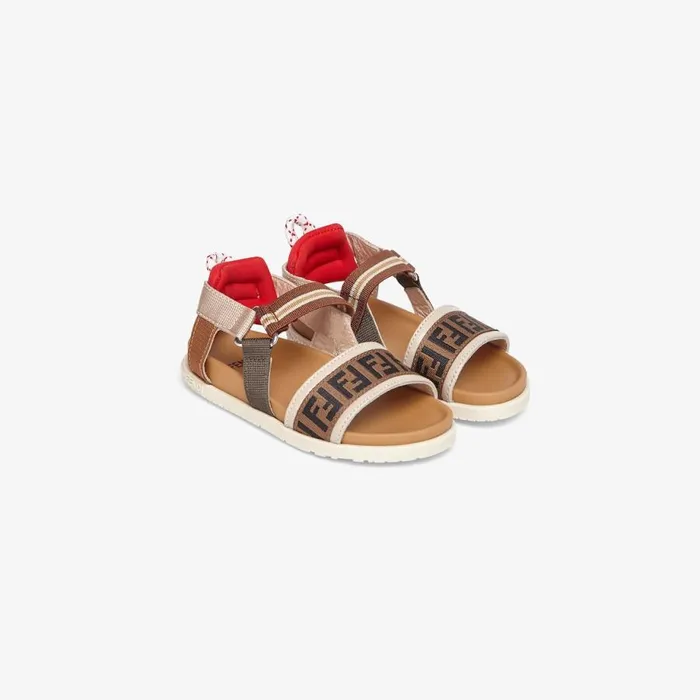 Kids Fabric Junior Girl Sandals Fendi Shoes
