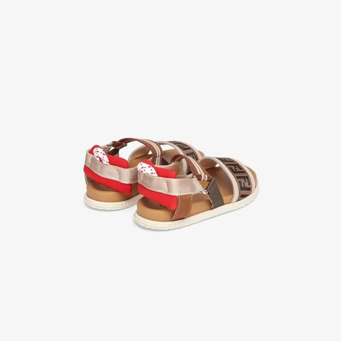 Kids Fabric Junior Girl Sandals Fendi Shoes