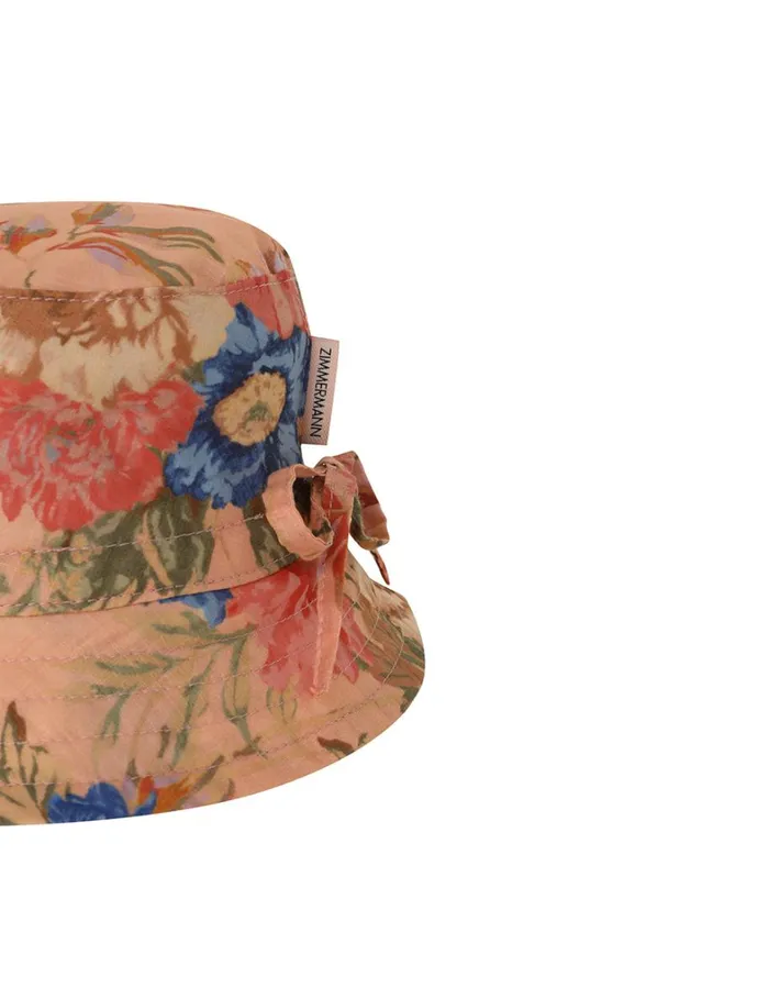 Kids Hats Zimmermann Kids Bucket Hat Pink Floral