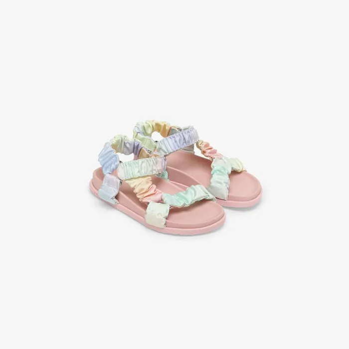 Kids Multicolour Ff Fabric Sandals Multicolour Fendi Shoes