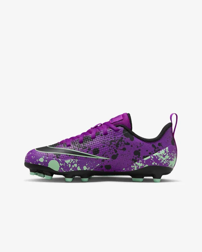 Kids Nike Alpha Huarache 8 Vivid PurpleGreen GlowBlack Nike Shoes 70 and Under