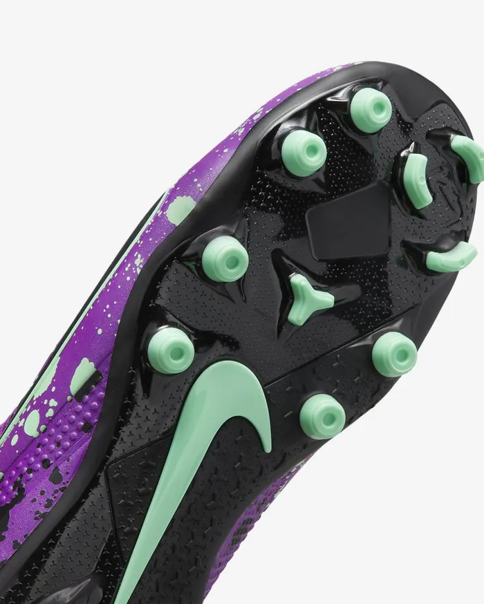 Kids Nike Alpha Huarache 8 Vivid PurpleGreen GlowBlack Nike Shoes 70 and Under