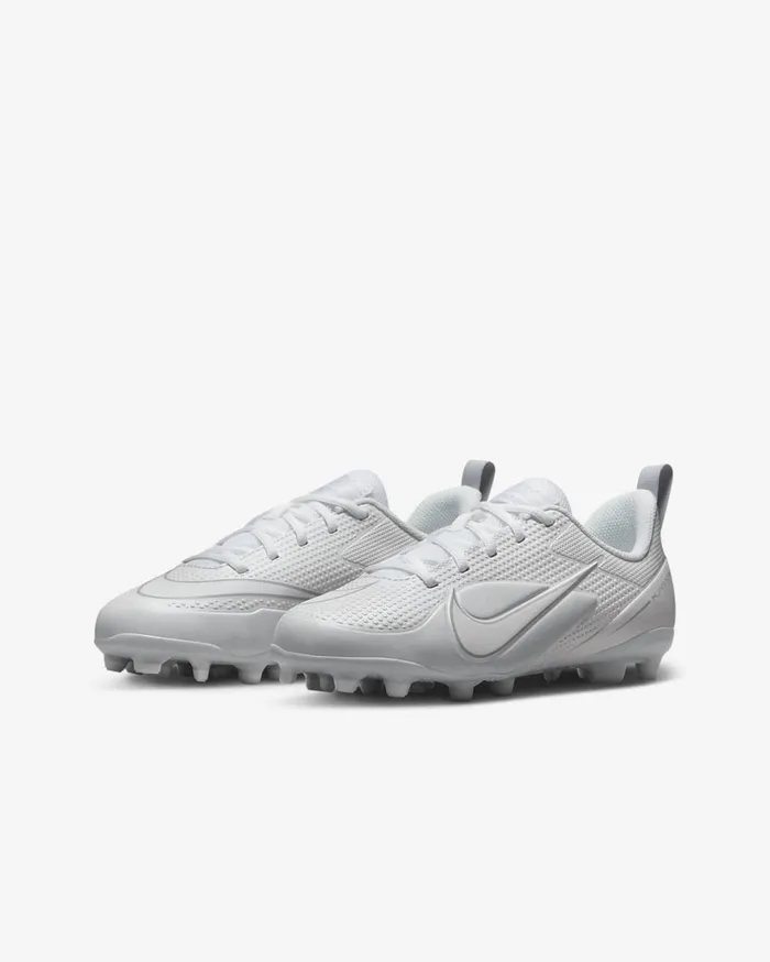 Kids Nike Alpha Huarache 8 WhitePure PlatinumWolf GreyWhite Nike Shoes 70 and Under
