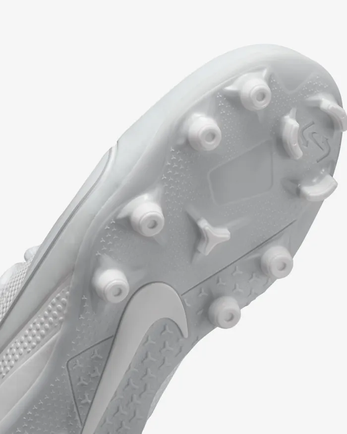 Kids Nike Alpha Huarache 8 WhitePure PlatinumWolf GreyWhite Nike Shoes 70 and Under