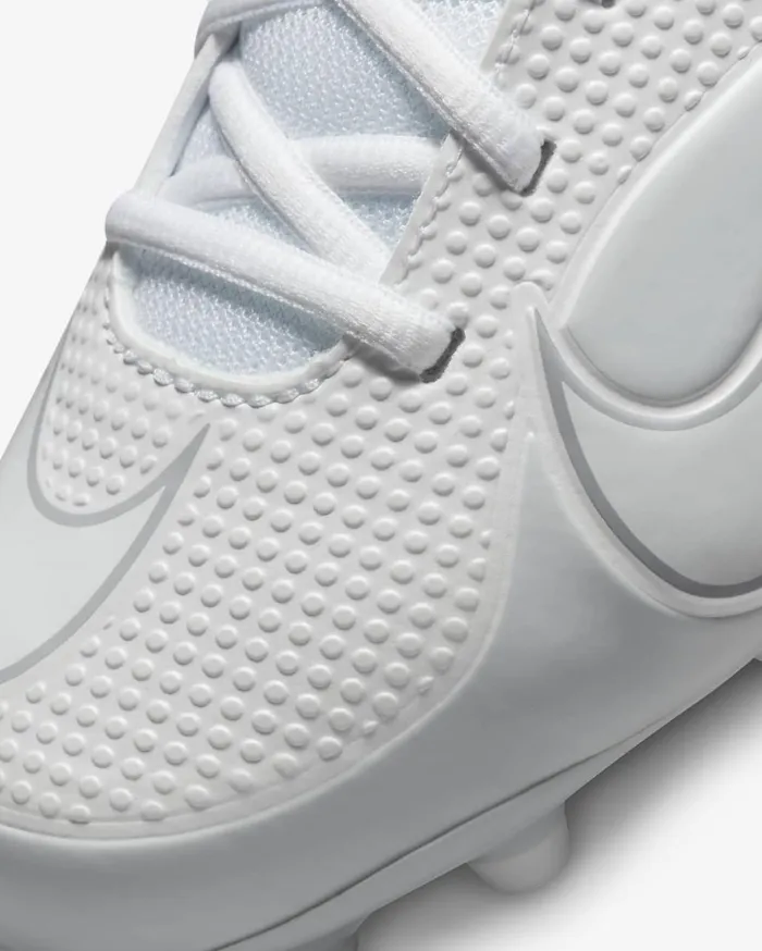 Kids Nike Alpha Huarache 8 WhitePure PlatinumWolf GreyWhite Nike Shoes 70 and Under