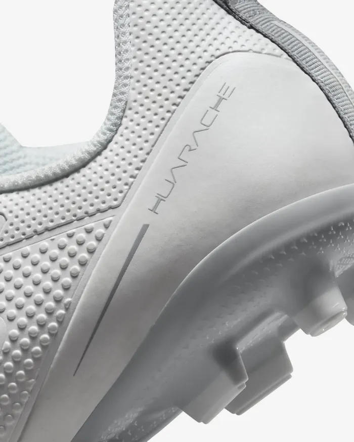 Kids Nike Alpha Huarache 8 WhitePure PlatinumWolf GreyWhite Nike Shoes 70 and Under