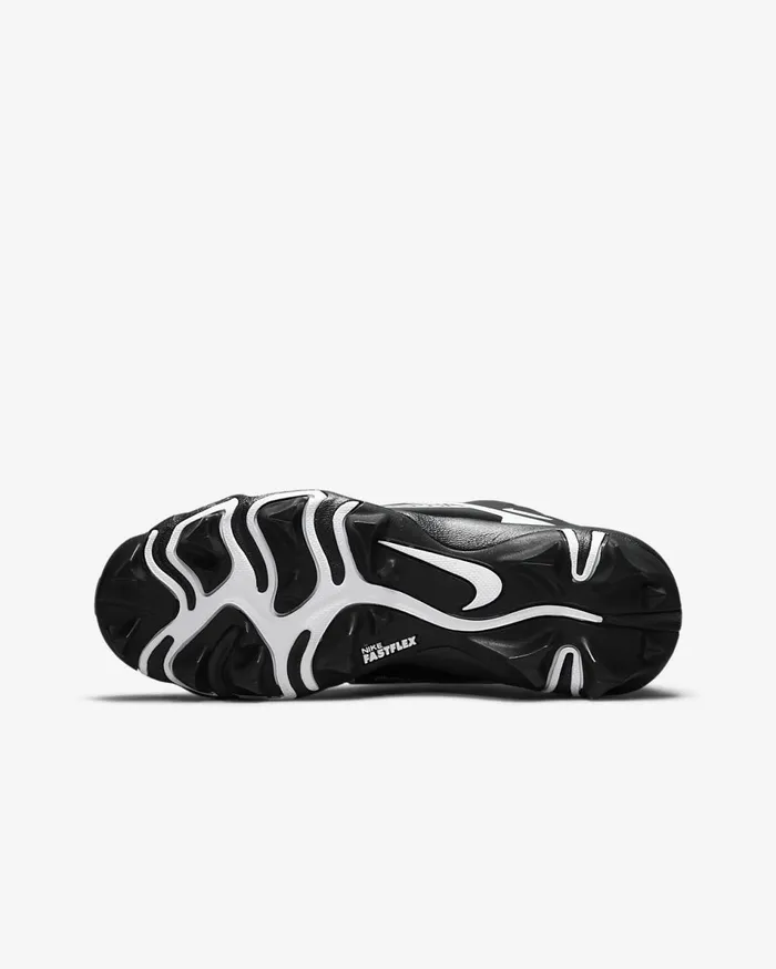 Kids Nike Alpha Menace 3 Shark BlackWhite Nike Shoes 70 and Under