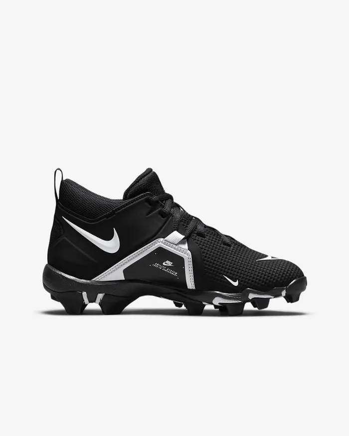 Kids Nike Alpha Menace 3 Shark BlackWhite Nike Shoes 70 and Under