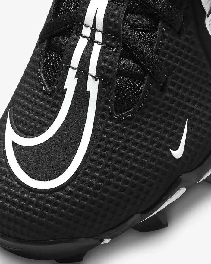 Kids Nike Alpha Menace 3 Shark BlackWhite Nike Shoes 70 and Under