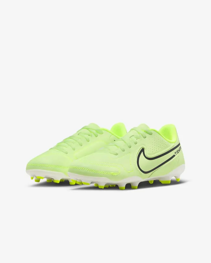 Kids Nike Jr Tiempo Legend 9 Club MG Barely VoltSummit WhiteBarely Volt Nike Soccer