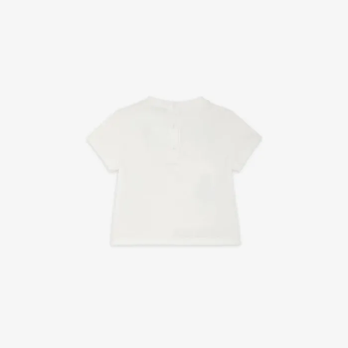 Kids White And Multicolour Jersey Baby TShirt White Fendi Baby Boy