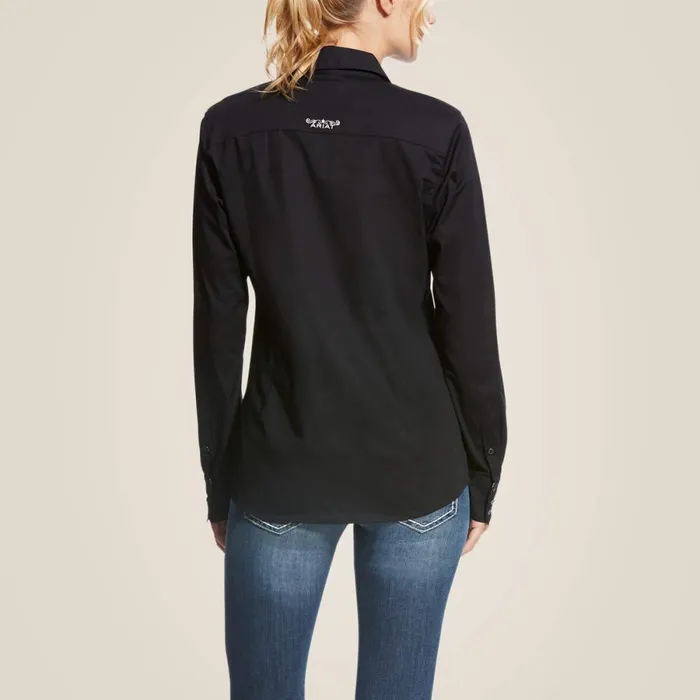 Kirby Stretch Shirt Black Women Ariat TShirts and Tops