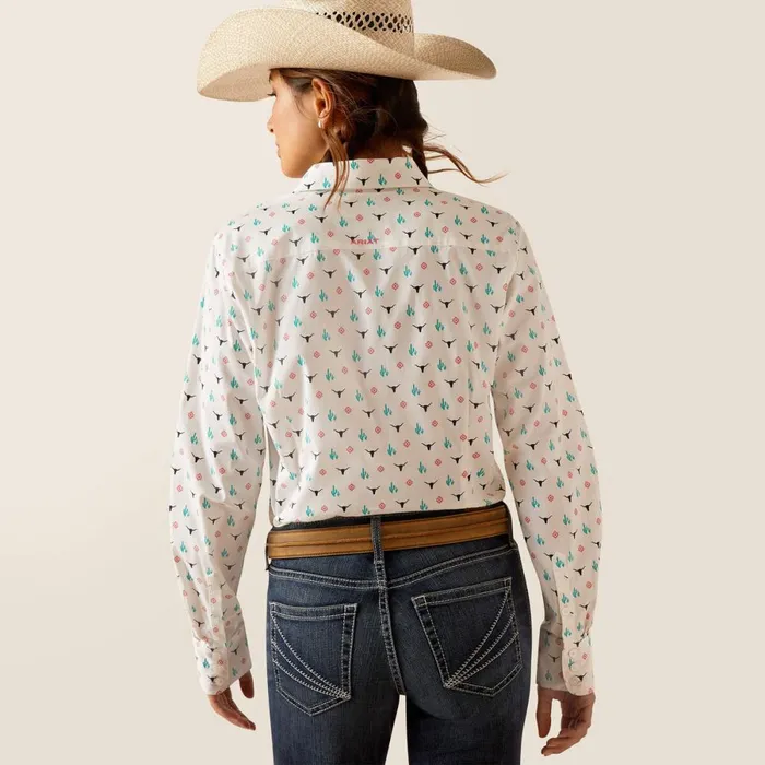 Kirby Stretch Shirt Steer Garden Women Ariat TShirts and Tops Kirby Stretch Shirt Steer Garden Women Ariat TShirts and Tops