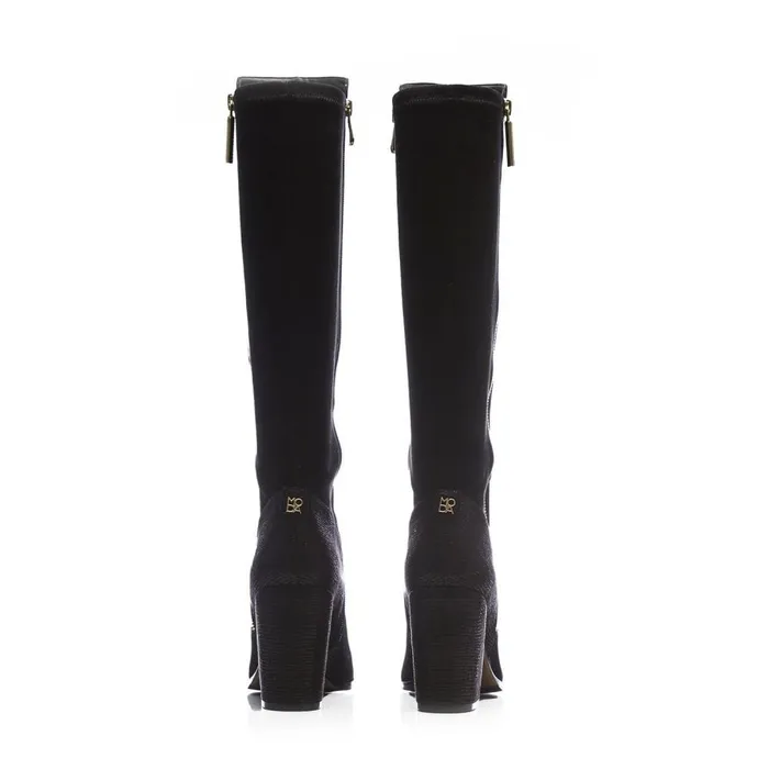 Knee High Boots Women Moda In Pelle Tigerlily Black Protauras