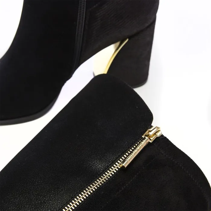 Knee High Boots Women Moda In Pelle Tigerlily Black Protauras