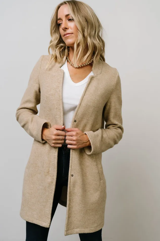 Knoll Notch Jacket Oatmeal Women Baltic Born Outerwear