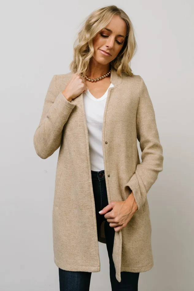 Knoll Notch Jacket Oatmeal Women Baltic Born Outerwear Knoll Notch Jacket Oatmeal Women Baltic Born Outerwear
