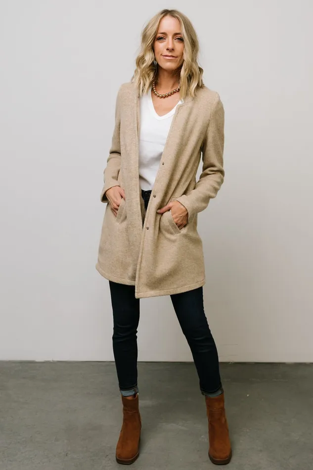 Knoll Notch Jacket Oatmeal Women Baltic Born Outerwear Knoll Notch Jacket Oatmeal Women Baltic Born Outerwear