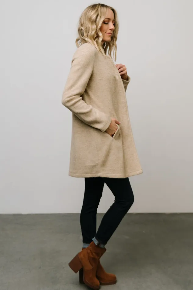 Knoll Notch Jacket Oatmeal Women Baltic Born Outerwear Knoll Notch Jacket Oatmeal Women Baltic Born Outerwear