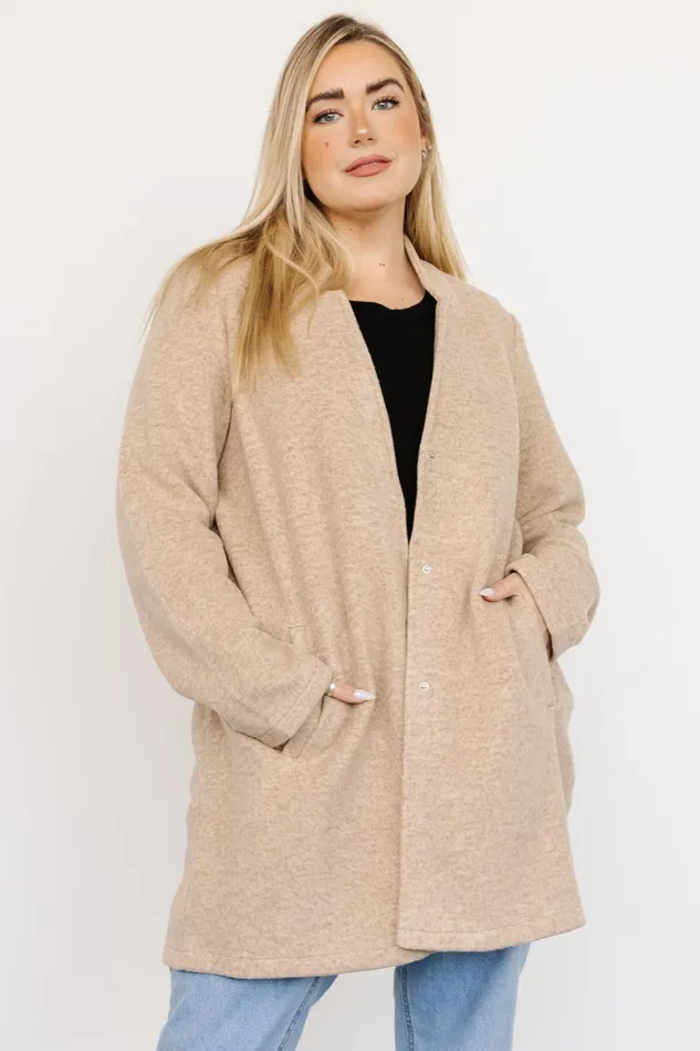 Knoll Notch Jacket Oatmeal Women Baltic Born Outerwear Knoll Notch Jacket Oatmeal Women Baltic Born Outerwear