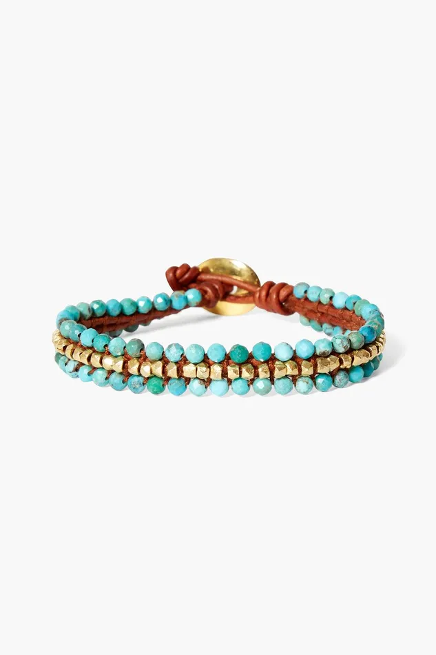 Koa Wrap Bracelet Turquoise Women Chan Luu Bracelets