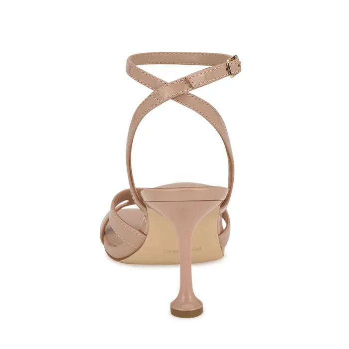 Kuane Ankle Strap Sandals Natural Women Nine West Heeled Kuane Ankle Strap Sandals Natural Women Nine West Heeled