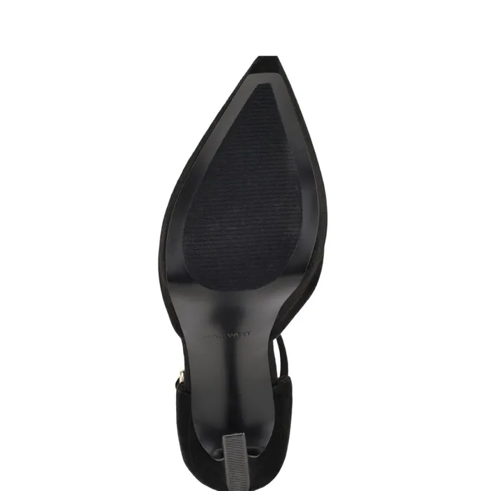 Laken Ankle Strap Heels Black Women Nine West Pumps