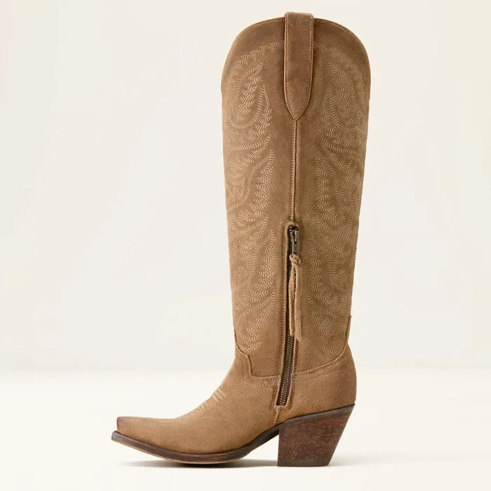 Laramie StretchFit Western Boot Distressed Dijon Suede Women Ariat Western Boots Laramie StretchFit Western Boot Distressed Dijon Suede Women Ariat Western Boots