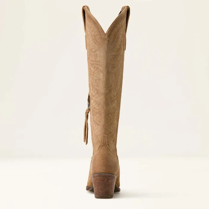 Laramie StretchFit Western Boot Distressed Dijon Suede Women Ariat Western Boots Laramie StretchFit Western Boot Distressed Dijon Suede Women Ariat Western Boots