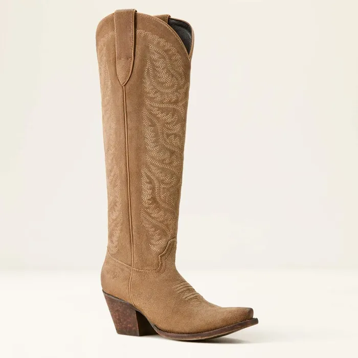 Laramie StretchFit Western Boot Distressed Dijon Suede Women Ariat Western Boots Laramie StretchFit Western Boot Distressed Dijon Suede Women Ariat Western Boots