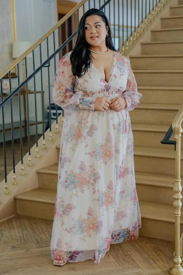 Layla Tulle Maxi Dress Romantic Floral Women Baltic Born Tulle Styles