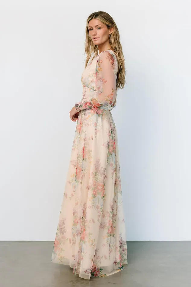 Layla Tulle Maxi Dress Romantic Floral Women Baltic Born Tulle Styles