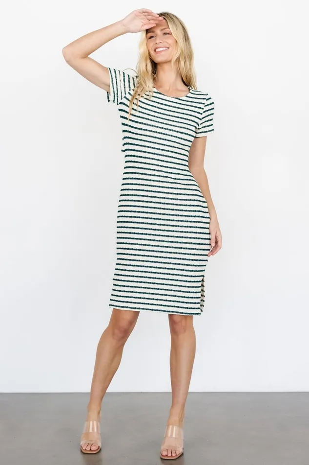 Linz Midi Dress Cream Green Women Baltic Born Short Dresses