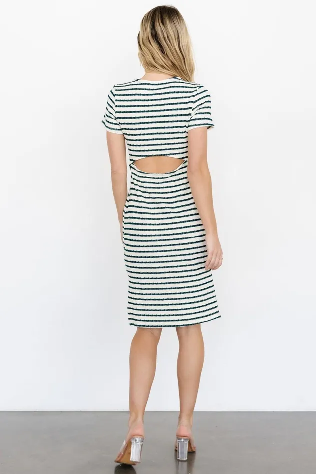 Linz Midi Dress Cream Green Women Baltic Born Short Dresses Linz Midi Dress Cream Green Women Baltic Born Short Dresses