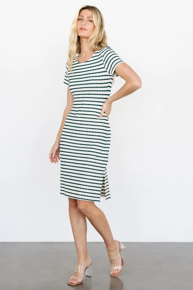 Linz Midi Dress Cream Green Women Baltic Born Short Dresses Linz Midi Dress Cream Green Women Baltic Born Short Dresses
