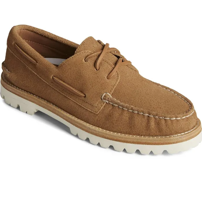 Loafers and Oxfords MenWomen Sperry Unisex Cloud Authentic Original 3Eye Vibram Boat Shoe Tan