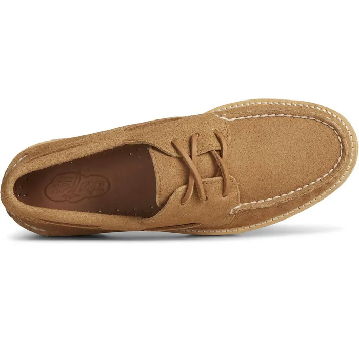 Loafers and Oxfords MenWomen Sperry Unisex Cloud Authentic Original 3Eye Vibram Boat Shoe Tan