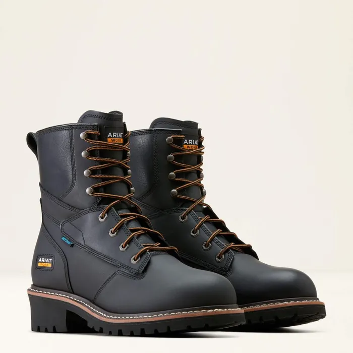 Logger Shock Shield Waterproof Work Boot Black Men Ariat Work Boots Logger Shock Shield Waterproof Work Boot Black Men Ariat Work Boots