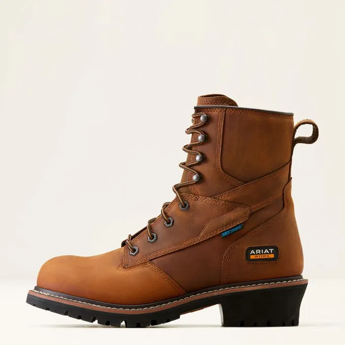 Logger Shock Shield Waterproof Work Boot Copper Brown Men Ariat Work Boots Logger Shock Shield Waterproof Work Boot Copper Brown Men Ariat Work Boots