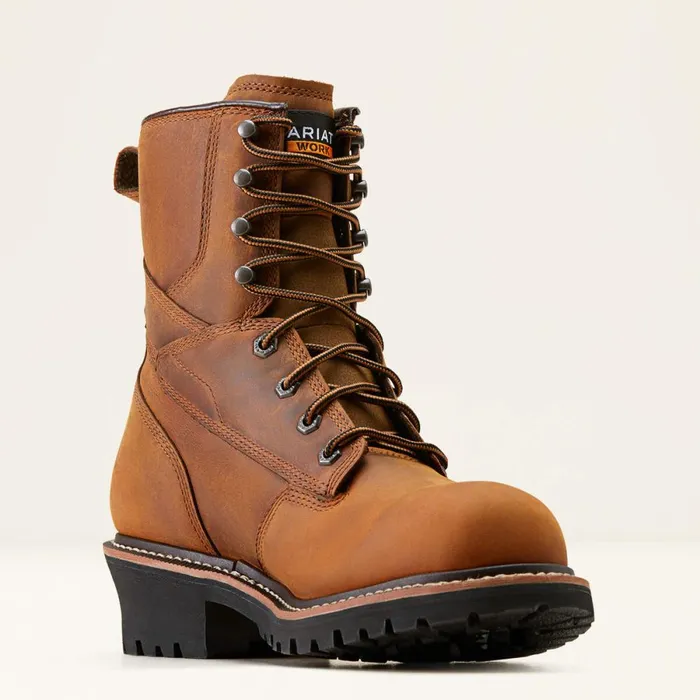 Logger Shock Shield Waterproof Work Boot Copper Brown Men Ariat Work Boots Logger Shock Shield Waterproof Work Boot Copper Brown Men Ariat Work Boots