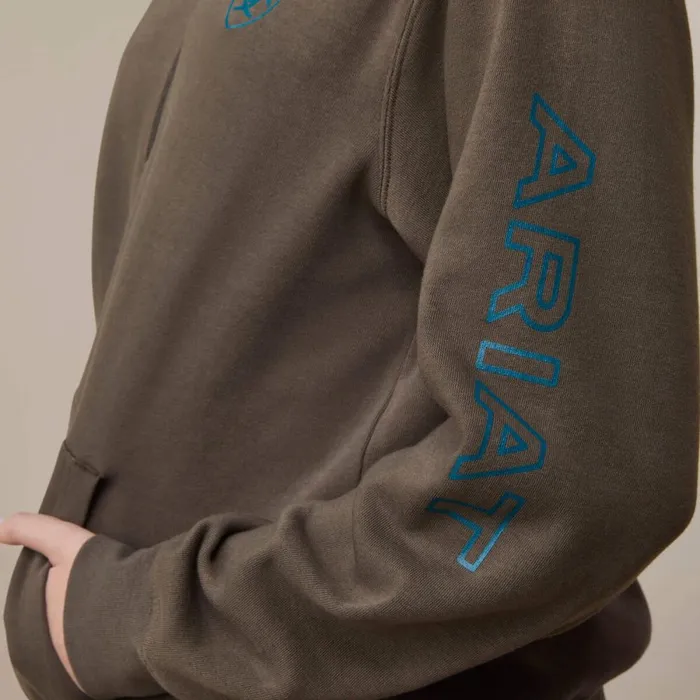 Logo 12 Zip Sweatshirt Banyan Bark Women Ariat Sweatshirts and Hoodies