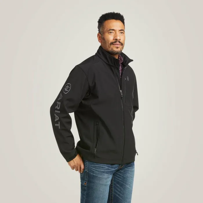 Logo 20 Patriot Softshell Water Resistant Jacket Black Men Ariat Jackets and Vests Logo 20 Patriot Softshell Water Resistant Jacket Black Men Ariat Jackets and Vests
