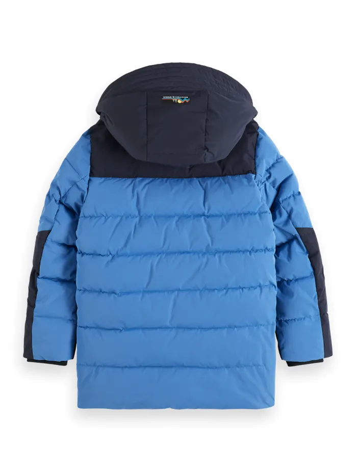 LONGER LENGTH PADDED JACKET Nightsmart Blue Kids Scotch and Soda Jackets and Coats LONGER LENGTH PADDED JACKET Nightsmart Blue Kids Scotch and Soda Jackets and Coats