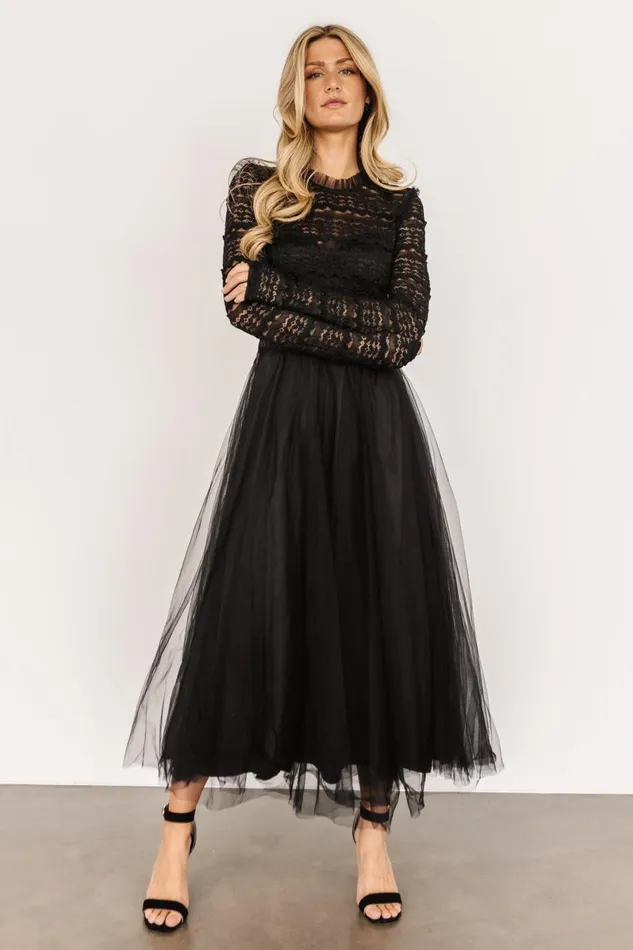 Lonnie Tulle Dress Black Women Baltic Born Tulle Styles