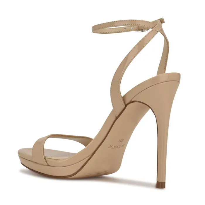 Loola Ankle Strap Sandals Light Latte Women Nine West Dress