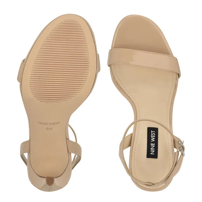 Loola Ankle Strap Sandals Light Latte Women Nine West Dress