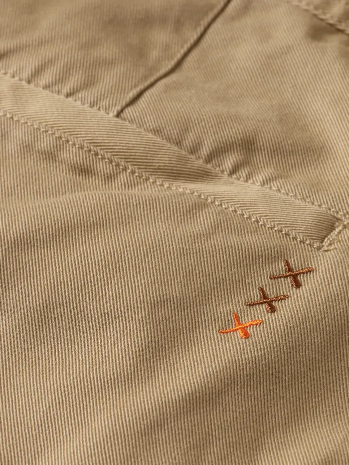 Loose Tapered Cottontwill Cargo Pant Desert Sand Men Scotch and Soda Pants